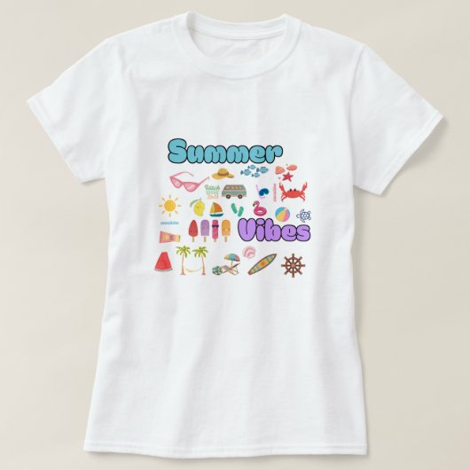 Summer Vibes T-Shirt (Design vorne)