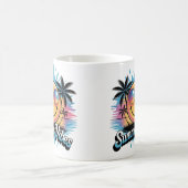 Summer Vibes Tasse Neon Smiley, farbenfrohe Gestal (Mittel)