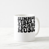 Summer Vibes Techno Music Edm Rave Beach Kaffeetasse (VorderseiteRechts)