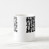 Summer Vibes Techno Music Edm Rave Beach Kaffeetasse (Mittel)