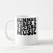 Summer Vibes Techno Music Edm Rave Beach Kaffeetasse (Links)