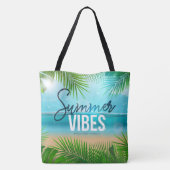 Summer Vibes Tote Bag Tasche (Rückseite)