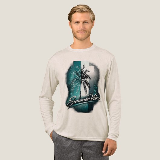 Summer Vibes Tri-Blend Shirt (Volle Vorderseite)