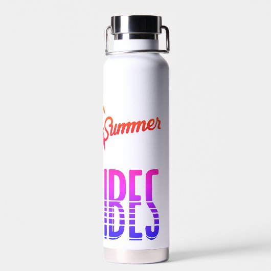 summer vibes trinkflasche (Rückseite)