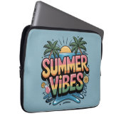 Summer Vibes Tropical Beach Laptopschutzhülle (Vorne Rechts)