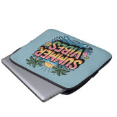 Summer Vibes Tropical Beach Laptopschutzhülle (Vorne Knopf)