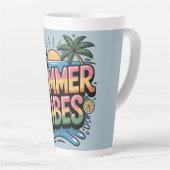 Summer Vibes Tropical Beach Milchtasse (Rechte Ecke)