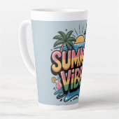 Summer Vibes Tropical Beach Milchtasse (Linke Ecke)