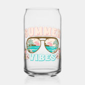 Summer Vibes Tropical Beach Sommerspass Dosenglas (Vorderseite)