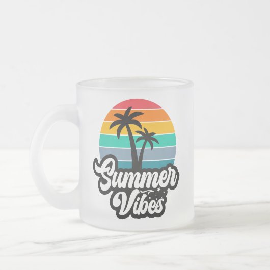 Summer Vibes Tropical Lake Scene-32922 Mattglastasse (Links)
