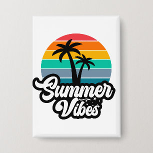Summer Vibes Tropical Lake Scene-32922 Tasse Button