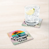 Summer Vibes Tropical Lake Scene-32922 Untersetzer (Vor Ort)