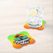 Summer Vibes Tropical Lake Scene-32922 Untersetzer (Vor Ort)