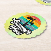 Summer Vibes Tropical Lake Scene-32922 Untersetzer (angewinkelt)