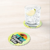 Summer Vibes Tropical Lake Scene-32922 Untersetzer (Vor Ort)
