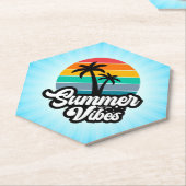 Summer Vibes Tropical Lake Scene-32922 Untersetzer (angewinkelt)