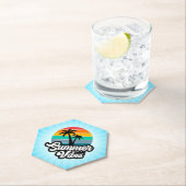 Summer Vibes Tropical Lake Scene-32922 Untersetzer (Vor Ort)