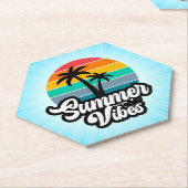 Summer Vibes Tropical Lake Scene-32922 Untersetzer (angewinkelt)