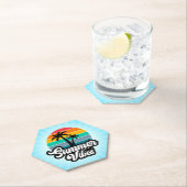 Summer Vibes Tropical Lake Scene-32922 Untersetzer (Vor Ort)