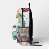 Summer Vibes Tropical Notebook Bedruckter Rucksack (Rechts)