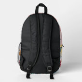 Summer Vibes Tropical Notebook Bedruckter Rucksack (Rückseite)