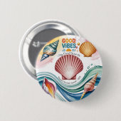 Summer Vibes Tropical Notebook Button (Vorne & Hinten)