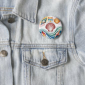 Summer Vibes Tropical Notebook Button (Beispiel)