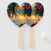 Summer Vibes Tropical Notebook Fächer (Vorne und Hinten)