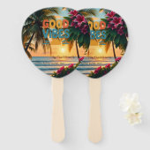 Summer Vibes Tropical Notebook Fächer (Vorne und Hinten)