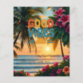 Summer Vibes Tropical Notebook Flyer (Hinten)