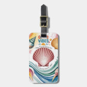 Summer Vibes Tropical Notebook Gepäckanhänger (Vorderseite vertikal)