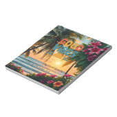 Summer Vibes Tropical Notebook Notizblock (Rotiert)