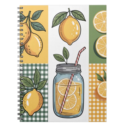 Summer Vibes Tropical Notebook Notizblock (Vorderseite)