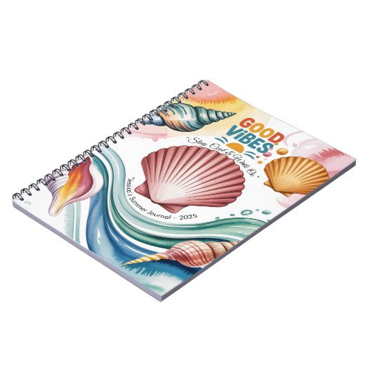 Summer Vibes Tropical Notebook Notizblock (Linke Seite)