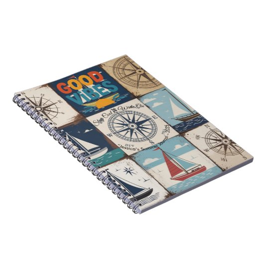 Summer Vibes Tropical Notebook Notizblock (Rechte Seite)