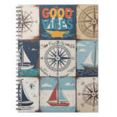 Summer Vibes Tropical Notebook Notizblock (Vorderseite)