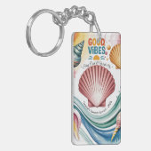 Summer Vibes Tropical Notebook Schlüsselanhänger (Vorderseite links)