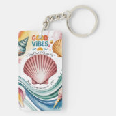 Summer Vibes Tropical Notebook Schlüsselanhänger (Rückseite)