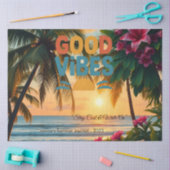 Summer Vibes Tropical Notebook Seidenpapier (Basteln)