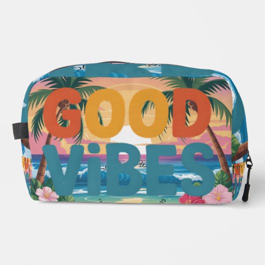 Summer Vibes Tropical Notebook Waschbeutel (Vorderseite)