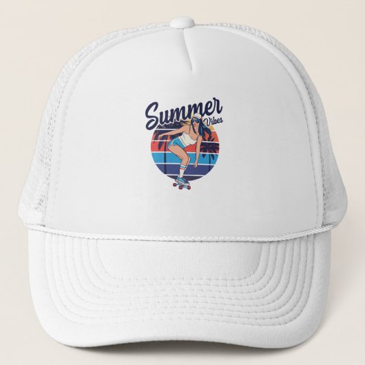 Summer Vibes Truckerkappe (Vorderseite)