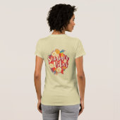 Summer Vibes Typografie Tropische Blume T-Shirt (Schwarz voll)