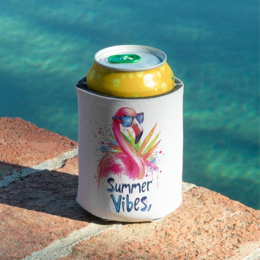 Summer Vibes und Flamingo Can cooler Dosenkühler (In Situ Pool)