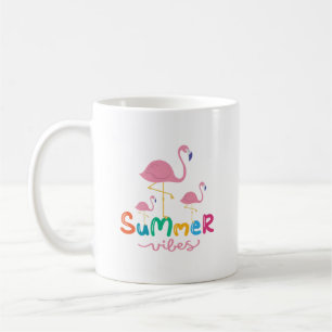 Summer Vibes und Flamingos Kaffeetasse