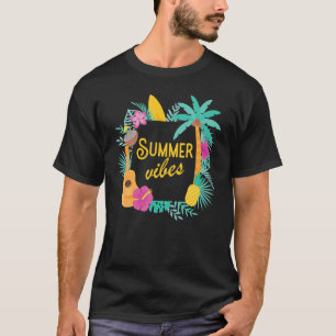 Summer Vibes Vacation Niedlich Colorful Coconuts P T-Shirt