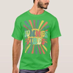 Summer Vibes Vintag Retro Sonnenschein Sommer T-Shirt