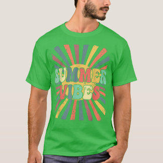 Summer Vibes Vintag Retro Sonnenschein Sommer T-Shirt
