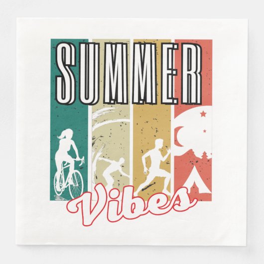Summer Vibes.w Serviette (Vorderseite)