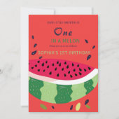 Summer Vibes Watermelon Party laden Einladung (Vorderseite)