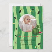 Summer Vibes Watermelon Party laden Einladung (Rückseite)